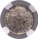 Silver Quarter Rupee Coin of Victoria Queen of Bombay & Calcutta Mint of 1840.