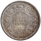 Silver One Quarter Rupee Coin of King George V of Calcutta Mint of 1930.