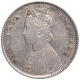 Silver Half Rupee Coin of Victoria Empress of Calcutta Mint of 1888.