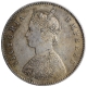 Silver Half Rupee Coin of Victoria Empress of Calcutta Mint of 1894.