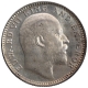 Silver Half Rupee Coin of King Edward VII of Calcutta Mint of 1906.