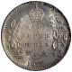 Silver Half Rupee Coin of King Edward VII of Calcutta Mint of 1906.