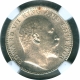 Silver Half Rupee Coin of King Edward VII of Bombay Mint of 1910.