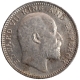 Silver Half Rupee Coin of King Edward VII of Calcutta Mint of 1910.