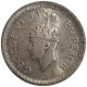 Silver Half Rupee Coin of King George VI of Lahore Mint of 1943.