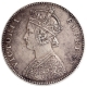 Silver One Rupee Coin of Victoria Empress of Bombay Mint 1885.