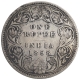 Silver One Rupee Coin of Victoria Empress of Bombay Mint of 1898.