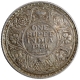 Silver One Rupee Coin of King George V of Calcutta Mint of 1920.