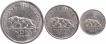 Copper Nickel Coins of King George VI of Bombay Mint of 1947.