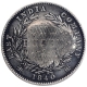 Error Silver One Rupee Coin of Queen Victoria of 1840.