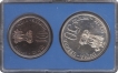 UNC Set of Equality Development and Peace of Bombay Mint of 1975.