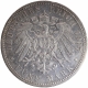 Silver Funf Mark Coin of Wihelm II of Germany.