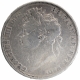 Silver Five Shillings Coin of Great Britain.