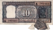 Error Ten Rupees Bank Note Singened By R.N.Malhotra.