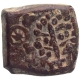 Copper Square Coin of Ujjaini Region.