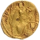 Gold Dinar Coin of Vasishka of Kushan Dynasty of Ardoksho type.