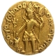 Gold Dinar Coin of Vasudeava I of Kushan Dynasty of Shiva type.