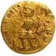 Gold Dinar Coin of Vasudeva I of Kushan Dynasty of Oesho type.