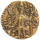 Gold Dinar Coin of Vasudeva II of Kushan Dynasty of Ardoksho type.