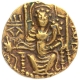 Gold Dinar Coin of Vasudeva II of Kushan Dynasty of Ardoksho type.