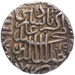 Silver One Rupee Coin of Akbar of Bhakkar Mint.