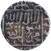 Silver one Rupee Coin of Akbar of Qannauj urf Shahgarh Mint.