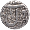 Silver Half Rupee Coin of Jahangir of Ahmadnagar Mint.