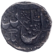 Silver Half Rupee Coin of Jahangir of Ahmadnagar Mint.