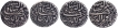 Silver One Rupee Coins of Jahangir of Tatta Mint of Different Months.