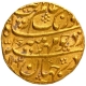 Gold Mohur Coin of Aurangzeb Alamgir of Akbarabad Mustaqir ul Khilafa Mint.