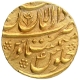 Gold Mohur Coin of Aurangzeb Alamgir of Multan Dar ul Aman Mint.