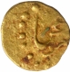 Gold Half Fanam Coin of Shah Alam II of Karpa Mint.