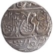 Silver One Rupee Coin of Najibabad Mint of Awadh State.