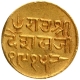 Gold Twenty Five Kori Coin of Desalji II of Bhuj Mint of Kutch State.