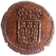 Copper Three Reis Coin of Maria II of Goa of Indo Portuguese.