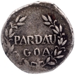 Silver Pardao Coin of Pedro V of Goa of Indo Portuguese.