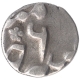 Silver One Eighth Rupee Coin of Murshidabad Mint of Bengal Presidency.