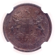 Copper One Twelfth Anna Coin of East India Company of Calcutta Mint of 1848.