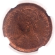 Copper One Twelfth Anna Coin of Victoria Empress of Calcutta Mint of 1886.