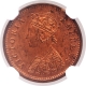 Copper One Twelfth Anna Coin of Victoria Empress of Bombay Mint of 1889.