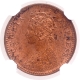 Copper One Twelfth Anna Coin of Victoria Empress of Calcutta Mint of 1898.