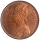 Copper Half Pice Coin of Victoria Empress of Calcutta Mint of 1895.