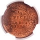 Copper Half Pice Coin of Victoria Empress of Calcutta Mint of 1899.