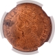 Copper Half Pice Coin of Victoria Empress of Calcutta Mint of 1899.