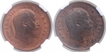 Copper One Quarter Anna Coins of King Edward VII of Calcutta Mint of 1903 & 1906.