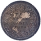 Silver Two Annas Coin of Victoria Empress of Calcutta Mint of 1878.