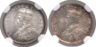 Silver Two Annas Coins of King George V of Calcutta Mint of 1916 and 1917.