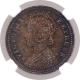 Silver Quarter Rupee Coin of  Victoria Empress of Calcutta Mint of 1879.