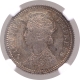 Silver Quarter Rupee Coin of  Victoria Empress of Calcutta Mint of 1886.