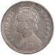 Silver Quarter Rupee Coin of Victoria Empress of Calcutta Mint of 1900.